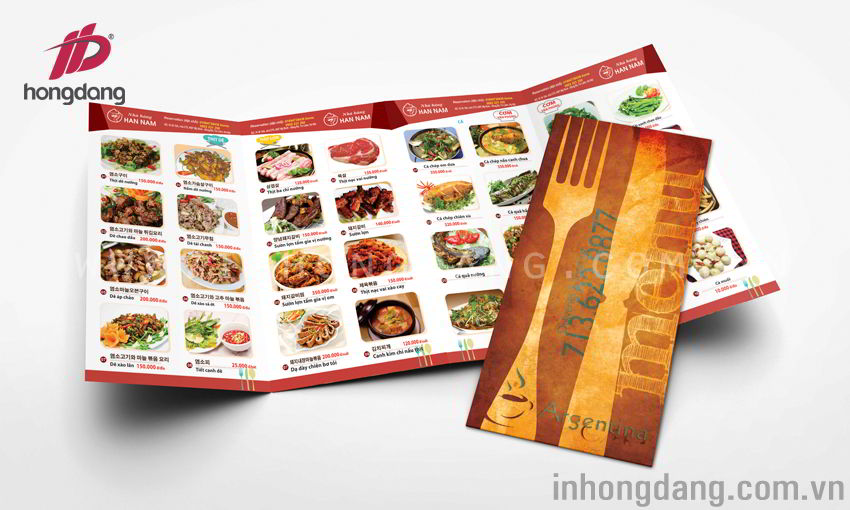 Dịch vụ in menu, in thực đơn giá rẻ, uy tín, chuyên nghiệp tại Hà Nội
