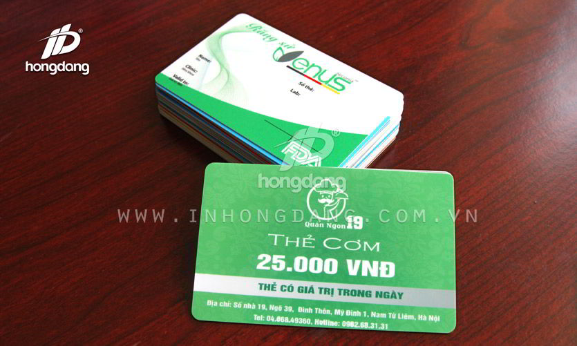 In thẻ nhựa chuyên nghiệp tại Hà Nội