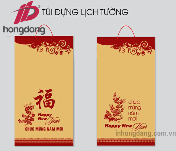 In túi giấy đựng lịch tết đẹp, giá rẻ tại Hà Nội