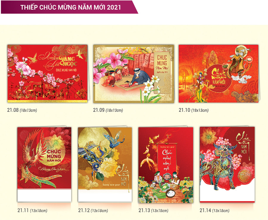 In Thiệp Chúc Mừng Năm Mới 2021 Đẹp Nhất Hà Nội
