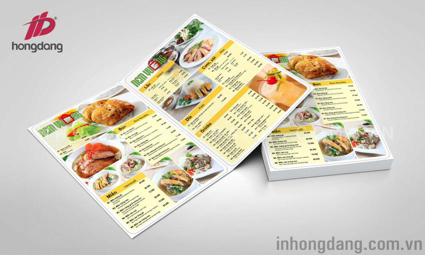 Hình ảnh của In menu, thực đơn