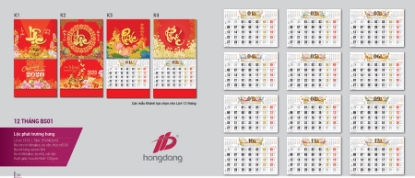 Hình ảnh của Lịch Lò Xo Giữa 13 Tờ