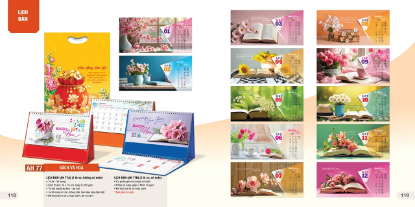 Hình ảnh của Lịch để bàn chữ A