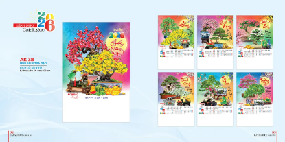 Hình ảnh của In lịch lò xo 7 tờ