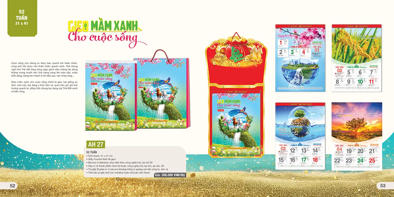 in lịch 52 tuần tại Hà Nội