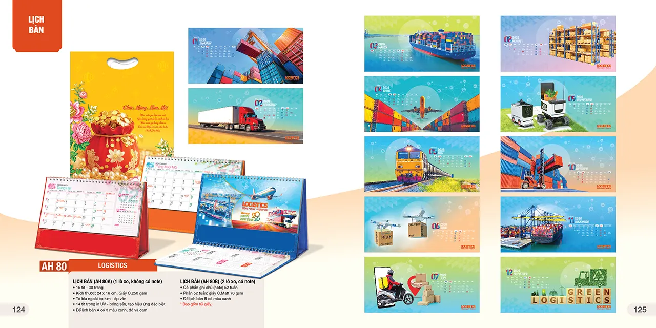 Hình ảnh lịch bàn phôi sẵn 2026 mã AH cao cấp