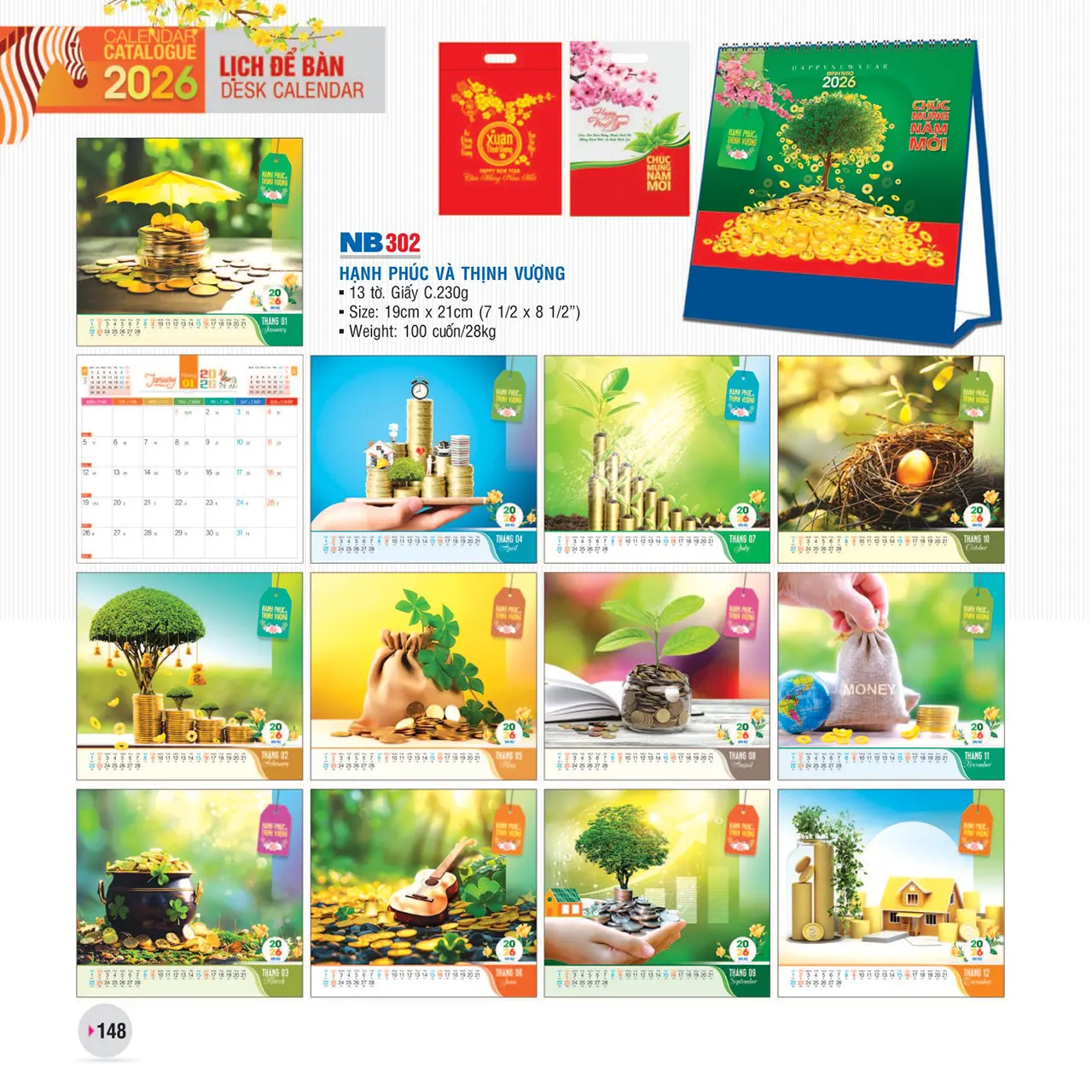 In lịch bàn NB 2026 giá rẻ cho doanh nghiệp