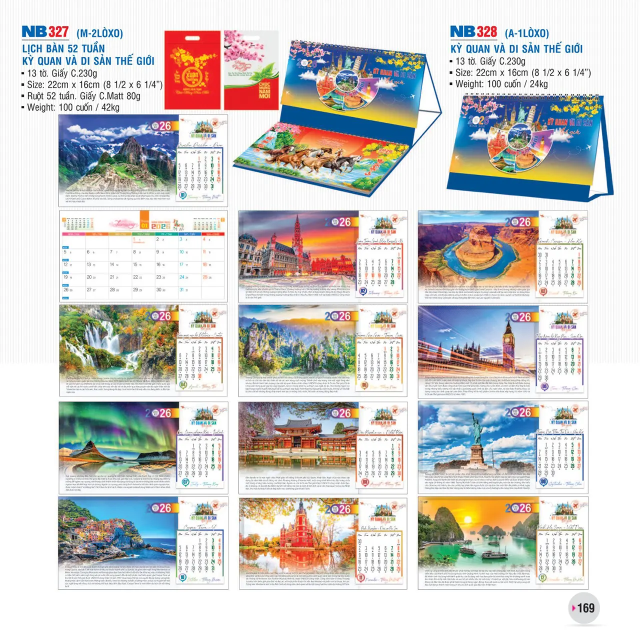 Thiết kế lịch để bàn phôi sẵn NB theo yêu cầu