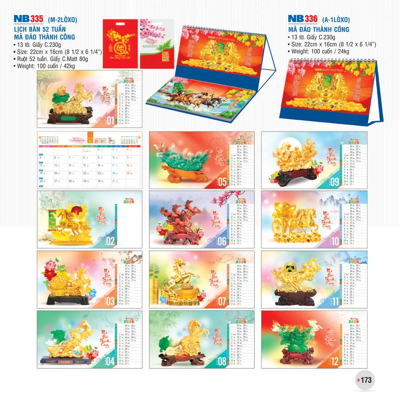 Lịch để bàn NB in ấn chuyên nghiệp