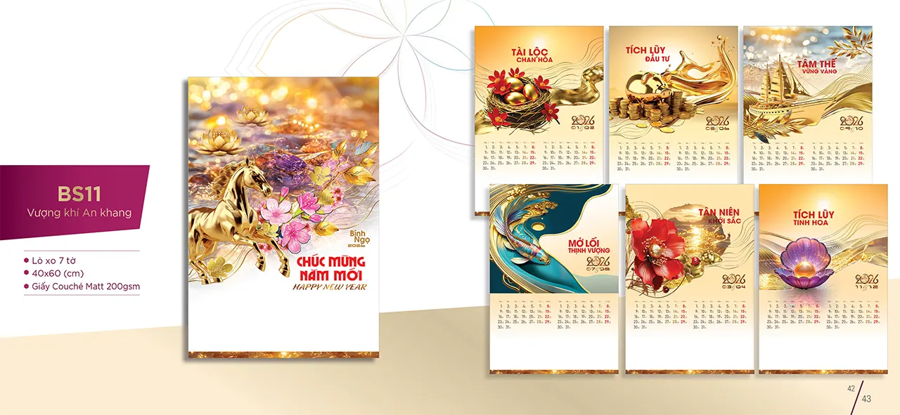 lịch treo tường 2026