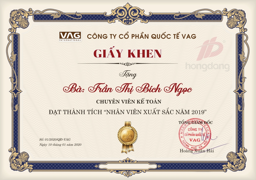 In giấy khen giá tốt, giao đúng tiến độ