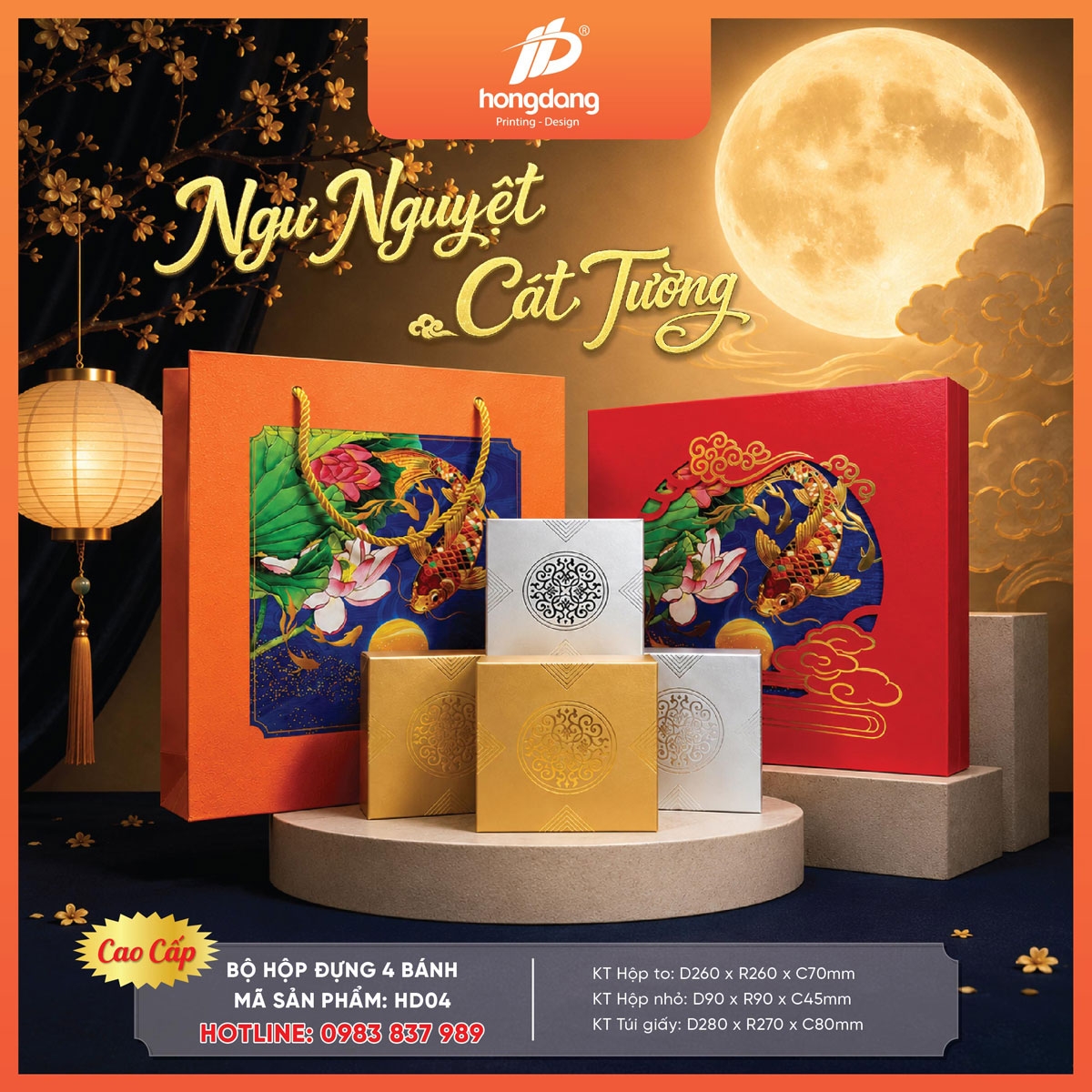 vỏ hộp bánh trung thu 2026 đẹp