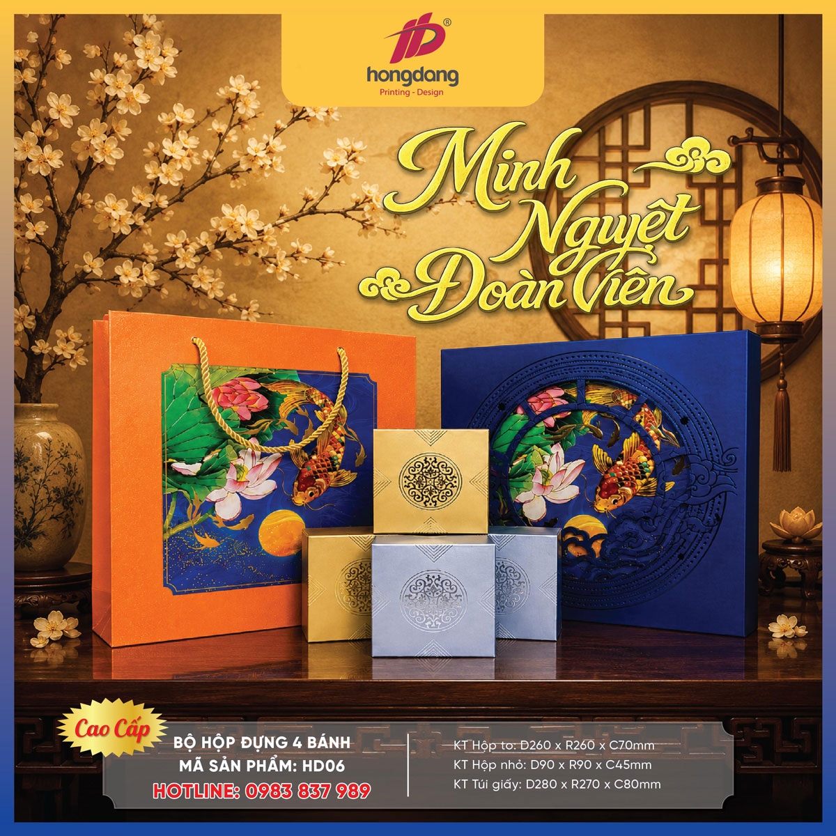 hộp bánh trung thu doanh nghiệp đẹp